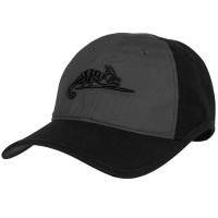 Бейсболка Helikon-Tex LOGO - PolyCotton Ripstop, Black/Shadow Grey